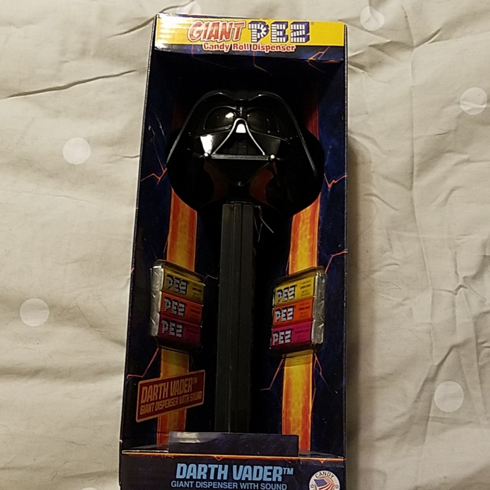 Giant Darth Vader PEZ dispenser with sounds.